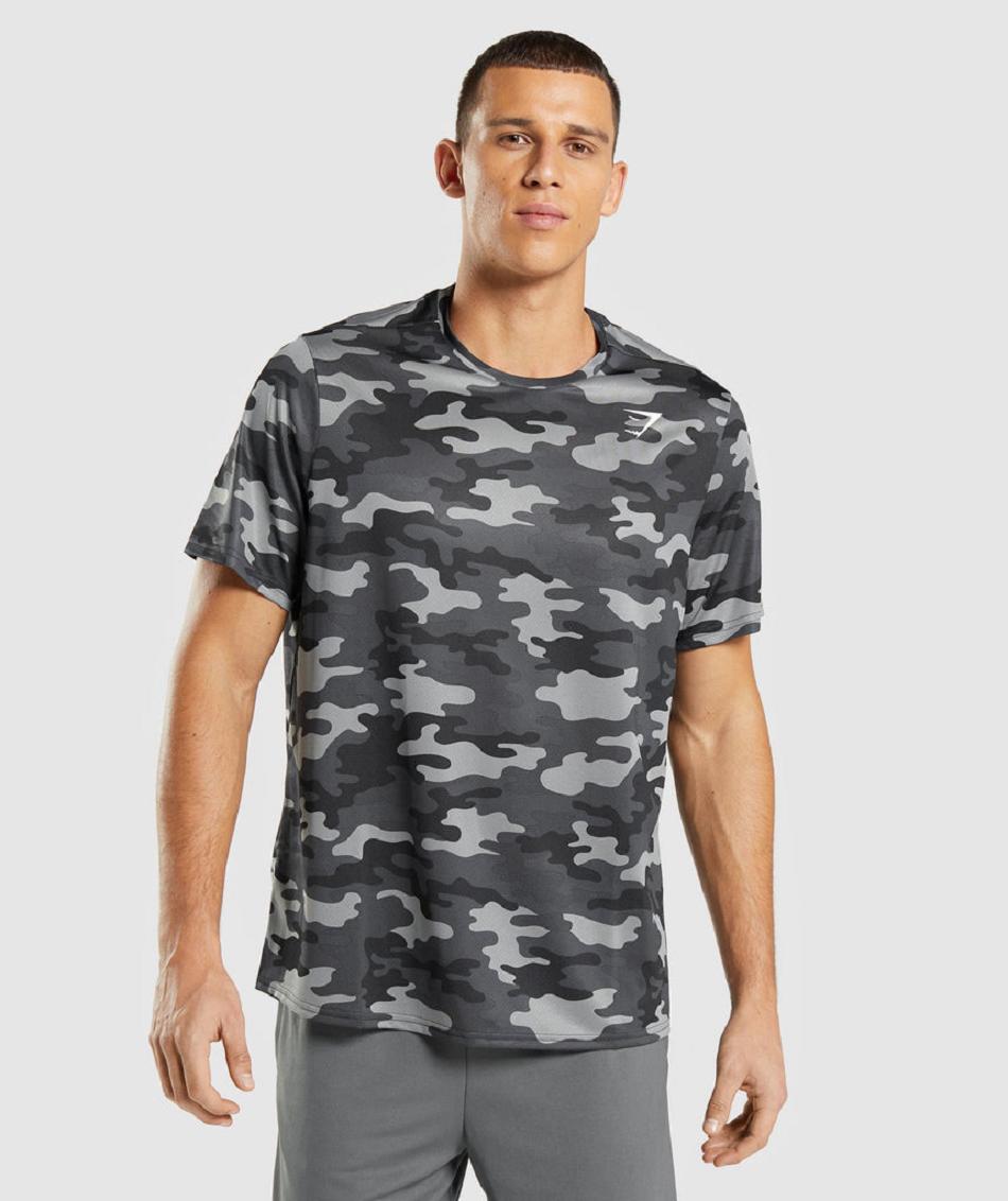 T Shirts Gymshark Arrival Hombre Gris | CO 3443NWY